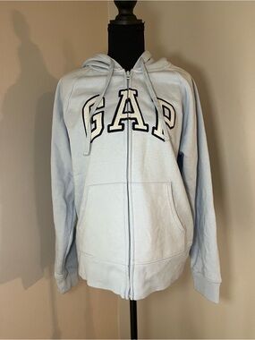 GAP Pastel Blue Hooded Zip Sweatshirt